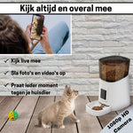 Voerautomaat - Camera en Audio - Inclusief SD-Kaart - Automatische Voerbak Kat - Wit