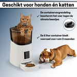 Voerautomaat - Camera en Audio - Inclusief SD-Kaart - Automatische Voerbak Kat - Wit