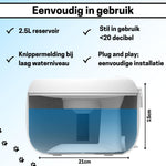 Drinkfontein - Kattenfontein - 2.5 Liter - Waterfontein Kat - Automatische Spoeling