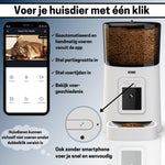 Voerautomaat - Camera en Audio - Inclusief SD-Kaart - Automatische Voerbak Kat - Wit