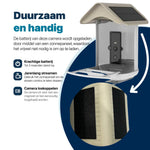 Vogelvoederhuisje - 2K HD Camera - AI Vogelherkenning - Dubbel Zonnepaneel