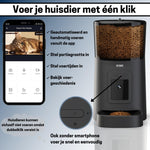 Voerautomaat - Camera en Audio - Inclusief SD-Kaart - Automatische Voerbak Kat - Zwart