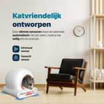 Automatische Kattenbak - Zelfreinigend - Met App en Touchscreen - Rosekleurig