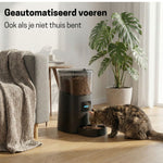 Voerautomaat - App en Audio - Automatische Voerbak Kat - Zwart