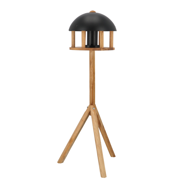 Esschert Design Voedertafel op voet - Zwart dak