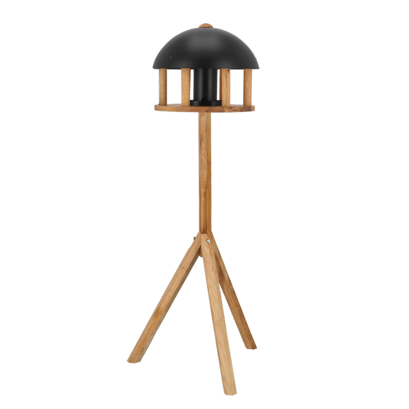 Esschert Design Voedertafel op voet - Zwart dak