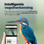 Vogelvoedersilo - 2K HD Camera - AI Vogelherkenning - Dubbel Zonnepaneel