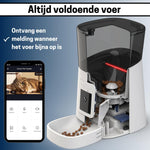 Voerautomaat - Camera en Audio - Inclusief SD-Kaart - Automatische Voerbak Kat - Wit