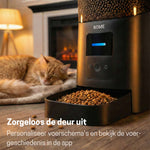 Voerautomaat - App en Audio - Automatische Voerbak Kat - Zwart