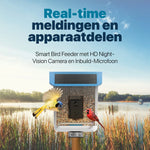 Vogelvoederhuisje - Camera en Audio - AI Vogelherkenning - Hangend